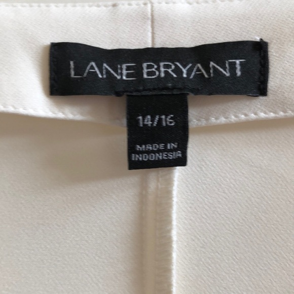 Lane Bryant Cream Top with Bell Sleeves. 14/16. - Picture 2 of 8